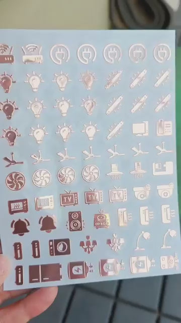 24 K Gold Switch Stickers